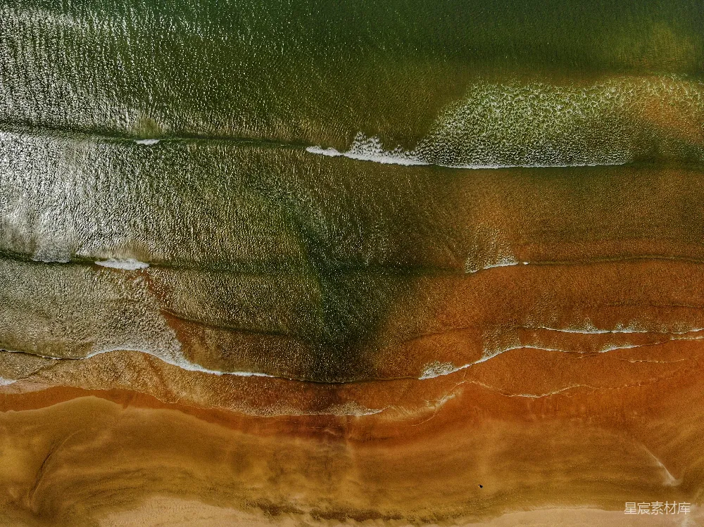 高清摄影 海滩 海浪 航拍 自然 海岸线 航拍海滩与海浪