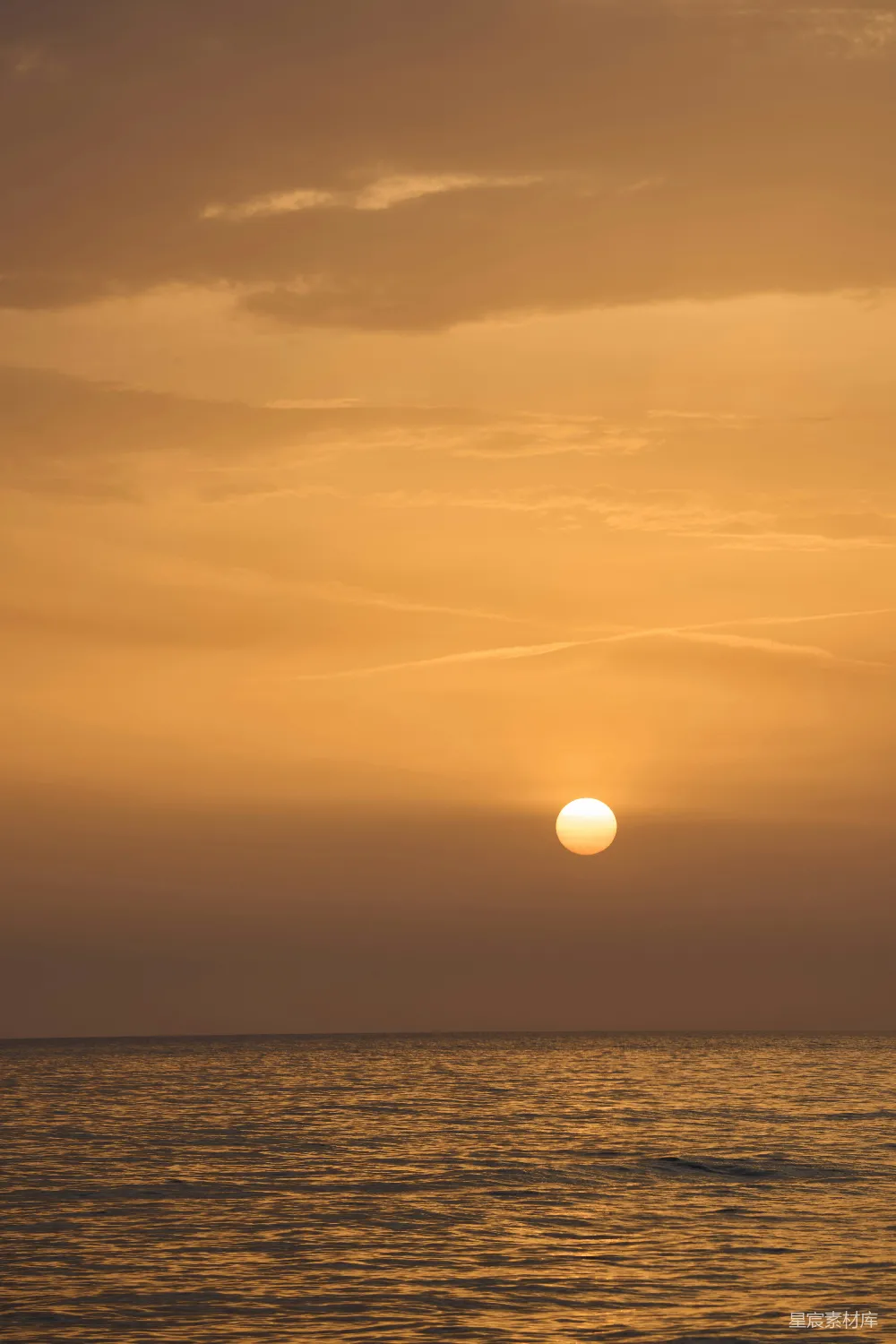 高清摄影 日落 海景 宁静 自然 风景 日落时分的宁静海景