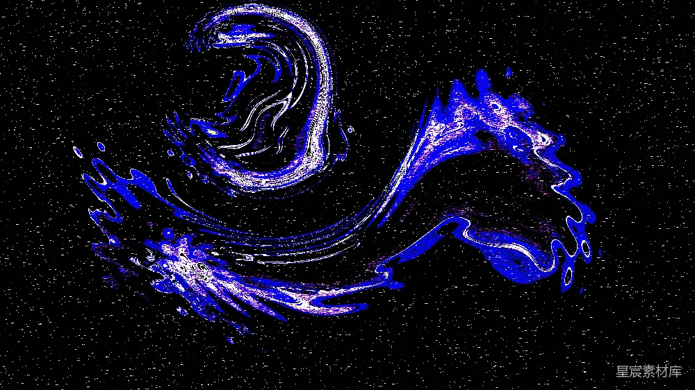 高清摄影 蓝龙 抽象艺术 黑暗背景 幻想 艺术 蓝龙在黑暗中的舞蹈