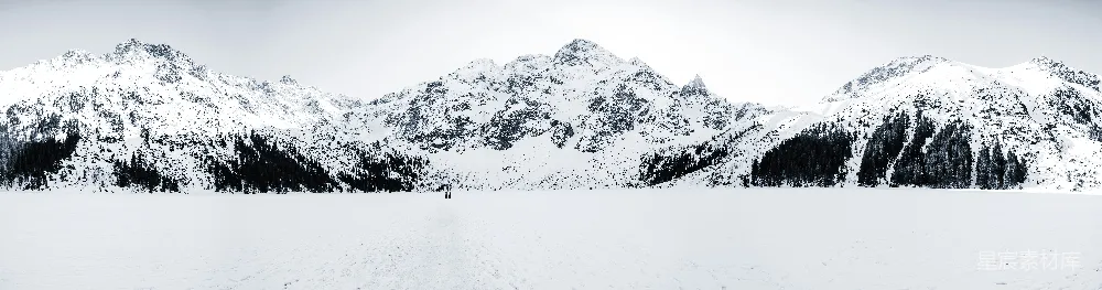 高清摄影 雪景 山脉 自然风光 冬季 户外 雪覆盖的山景