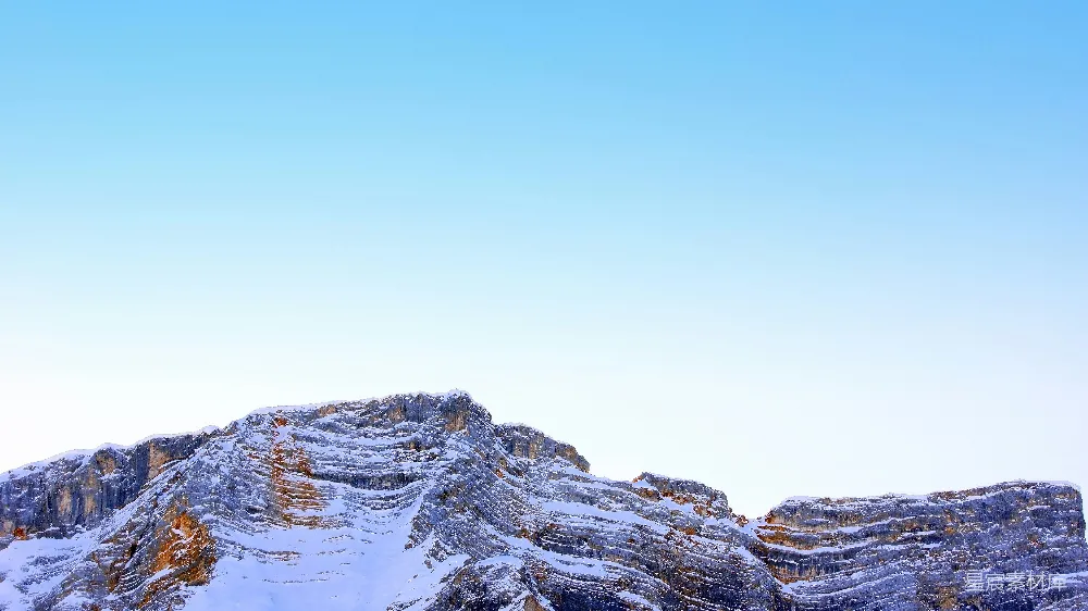 高清摄影 雪山 自然风光 宁静 冬日 风景 雪山之巅