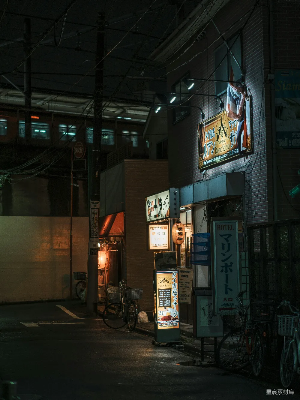 高清摄影 夜晚 东京 街道 霓虹灯 城市 夜晚的东京街道