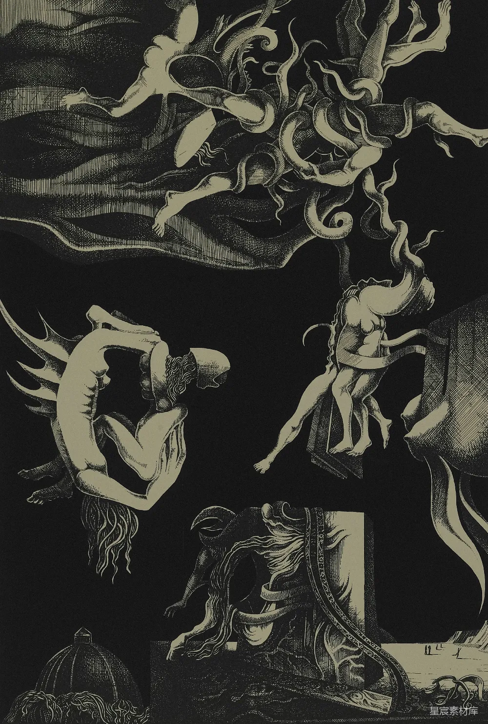 高清摄影 超现实主义 达利 插画 梦境 抽象 达利的超现实主义插画
