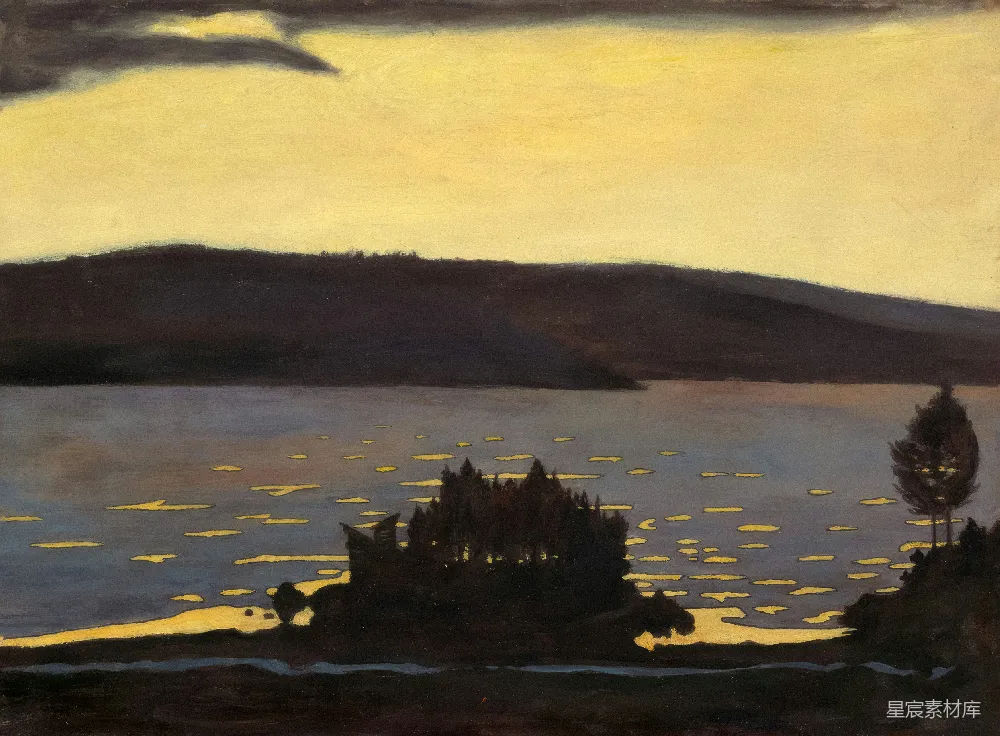 高清摄影 湖景 夕阳 艺术画 宁静 自然 夕阳下的湖景