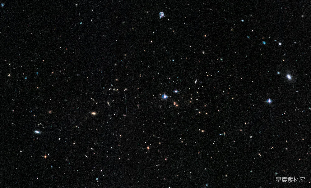 高清摄影 宇宙 星系 深空 天文学 夜空 星系群的深空视图