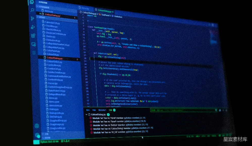 高清摄影 Python 编程 代码 开发者 软件 Python编程界面
