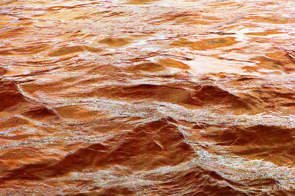 高清摄影 河水 自然 流动 橙色 宁静 流动的橙色河水