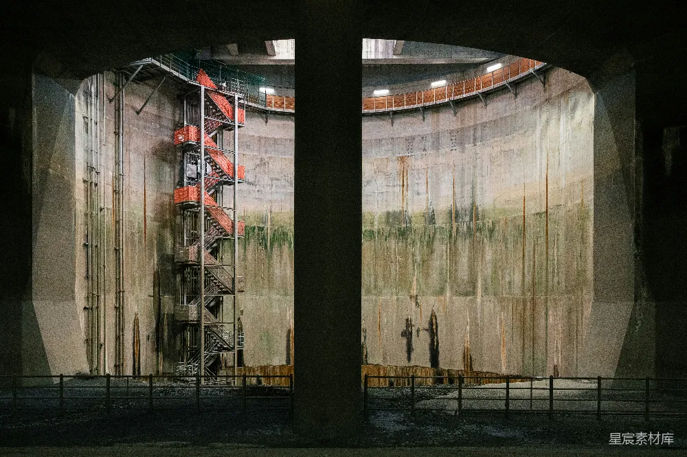 高清摄影 工业建筑 废弃场景 未来感 建筑美学 复古风格 废弃的工业建筑