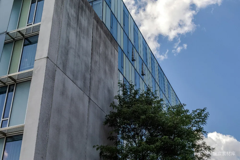 高清摄影 建筑 现代风格 城市景观 蓝天白云 都市风光 现代建筑与蓝天白云