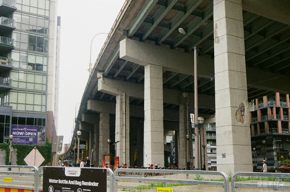 高清摄影 城市 高架桥 建筑 街道 现代 都市下的高架桥