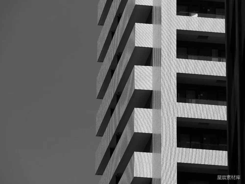 高清摄影 建筑 现代 黑白 几何 城市 现代建筑的线条之美