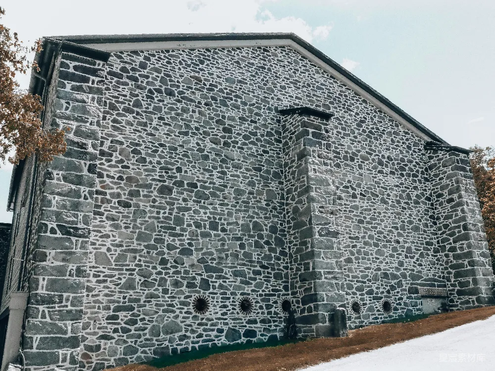 高清摄影 石墙 乡村建筑 宁静 历史 户外 石墙建筑的宁静角落