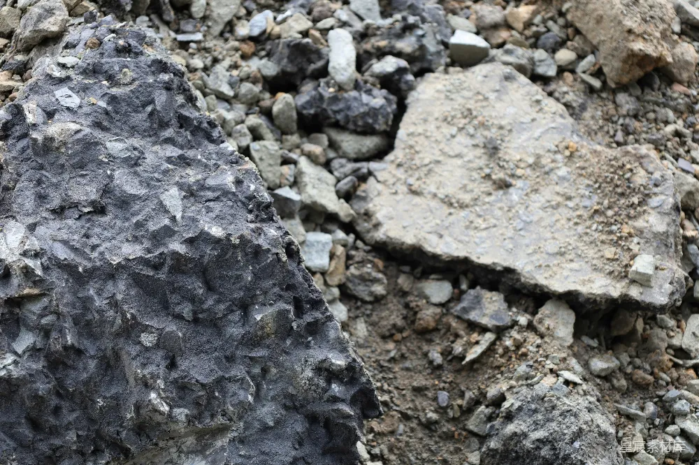 高清摄影 岩石 破碎 自然 地质 户外 破碎的岩石特写