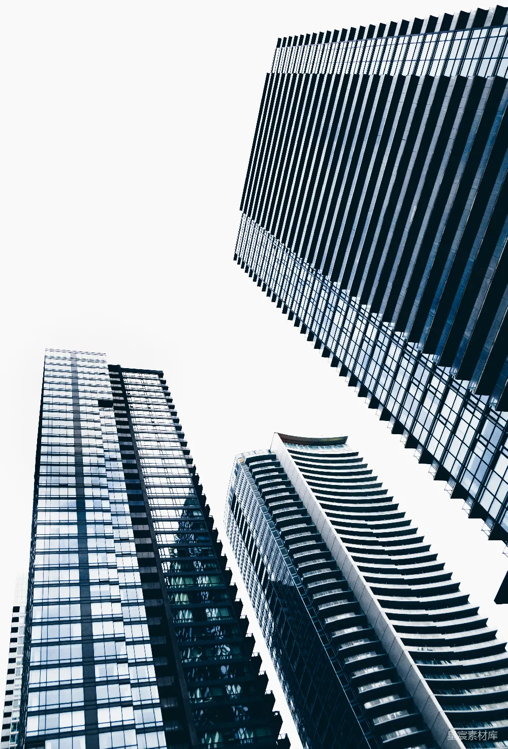 高清摄影 建筑 现代风格 城市 天际线 高楼 现代摩天大楼视角