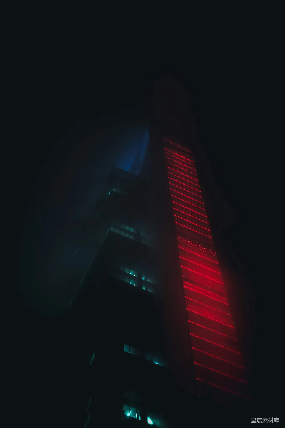 高清摄影 建筑 夜景 霓虹灯 城市 现代 霓虹灯塔：现代都市的夜景