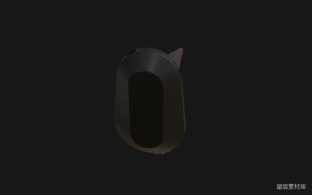 高清摄影 3D模型 猫耳装饰 现代风格 家居饰品 数字艺术 黑色猫耳小物3D渲染