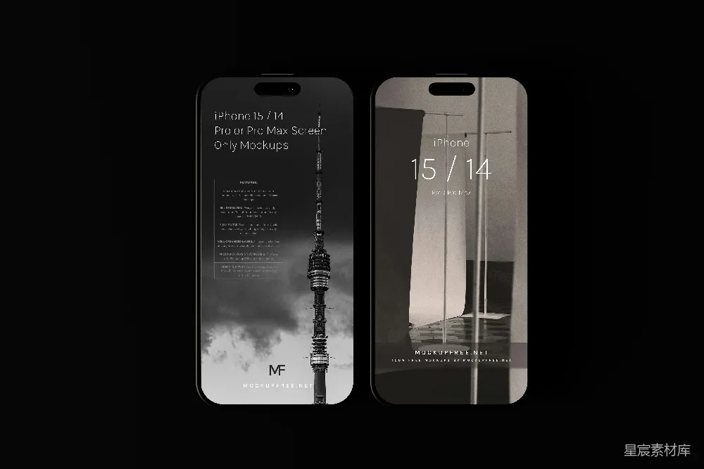 高清摄影 iPhone 手机 模板 设计 视觉 iPhone 15/14 Pro/Pro Max屏幕模板