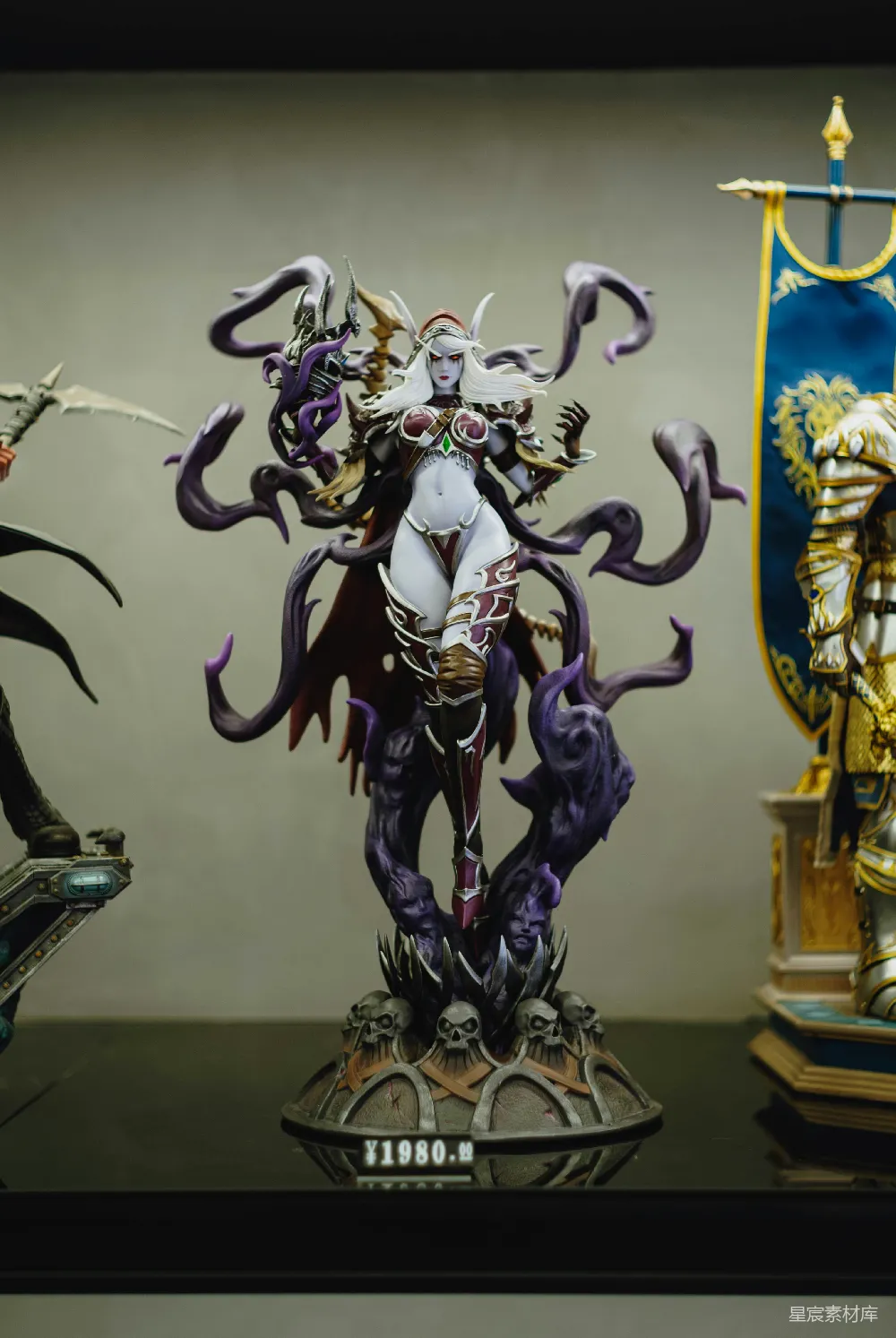 高清摄影 雕像 黑暗精灵 桌面展示 收藏品 艺术作品 黑暗精灵雕像展示