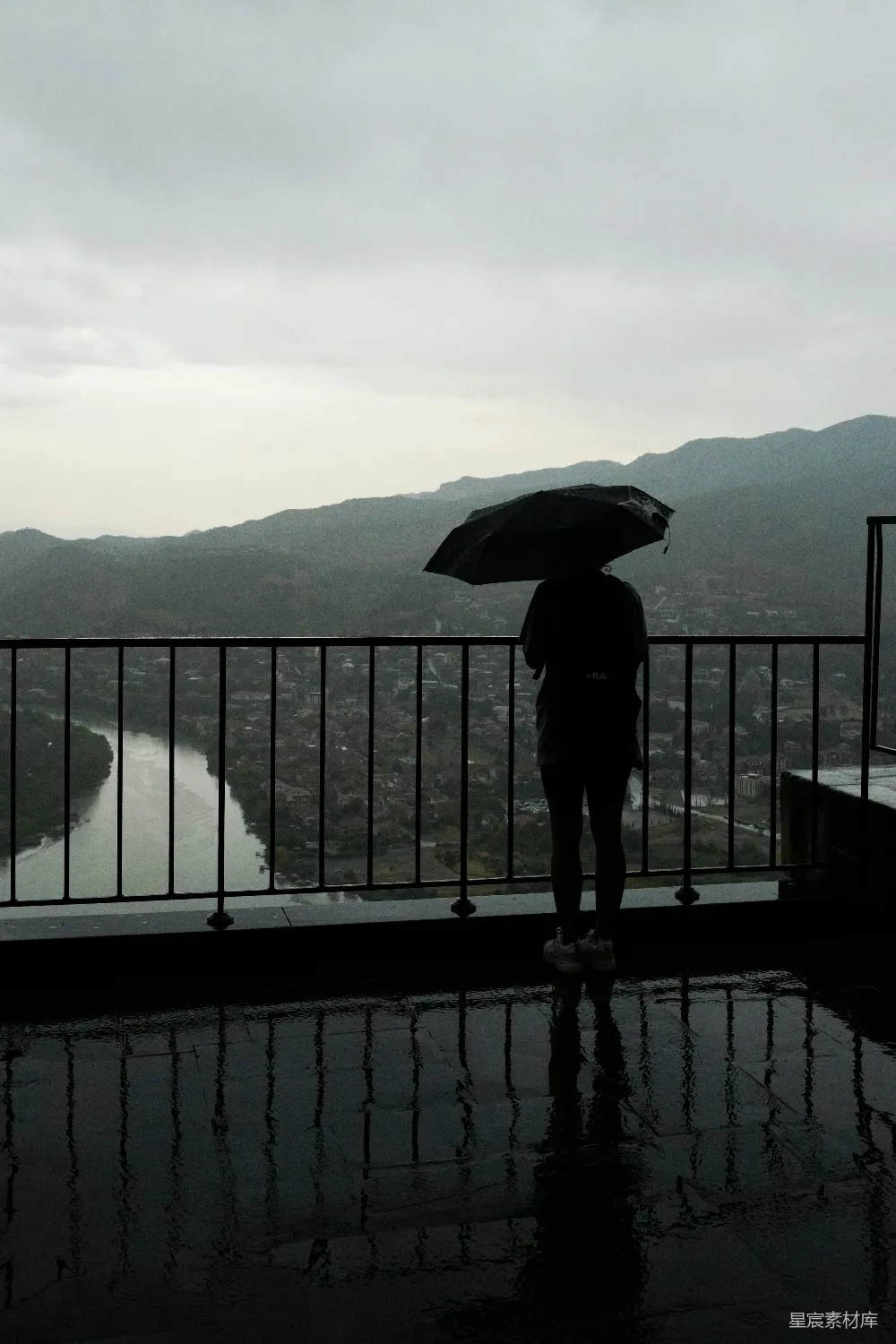 高清摄影 雨景 孤独 自然 宁静 阴天 雨中的静谧时光