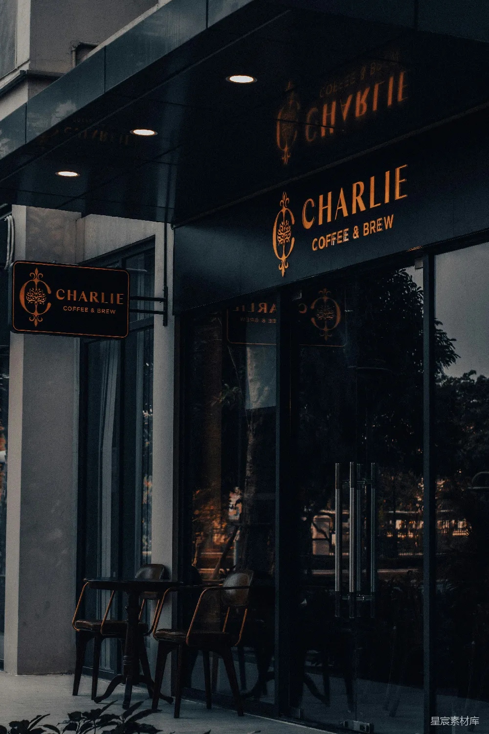 高清摄影 咖啡店 咖啡馆 城市景观 户外场景 商业建筑 Charlie Coffee & Brew
