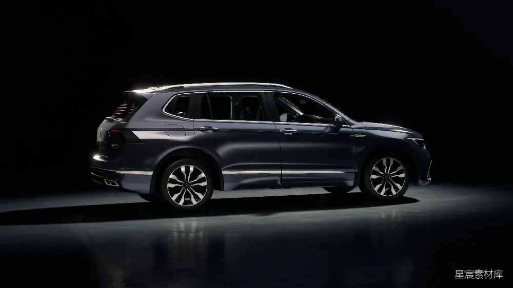 高清摄影 汽车 现代 SUV 夜间 设计 现代SUV在黑暗中的剪影