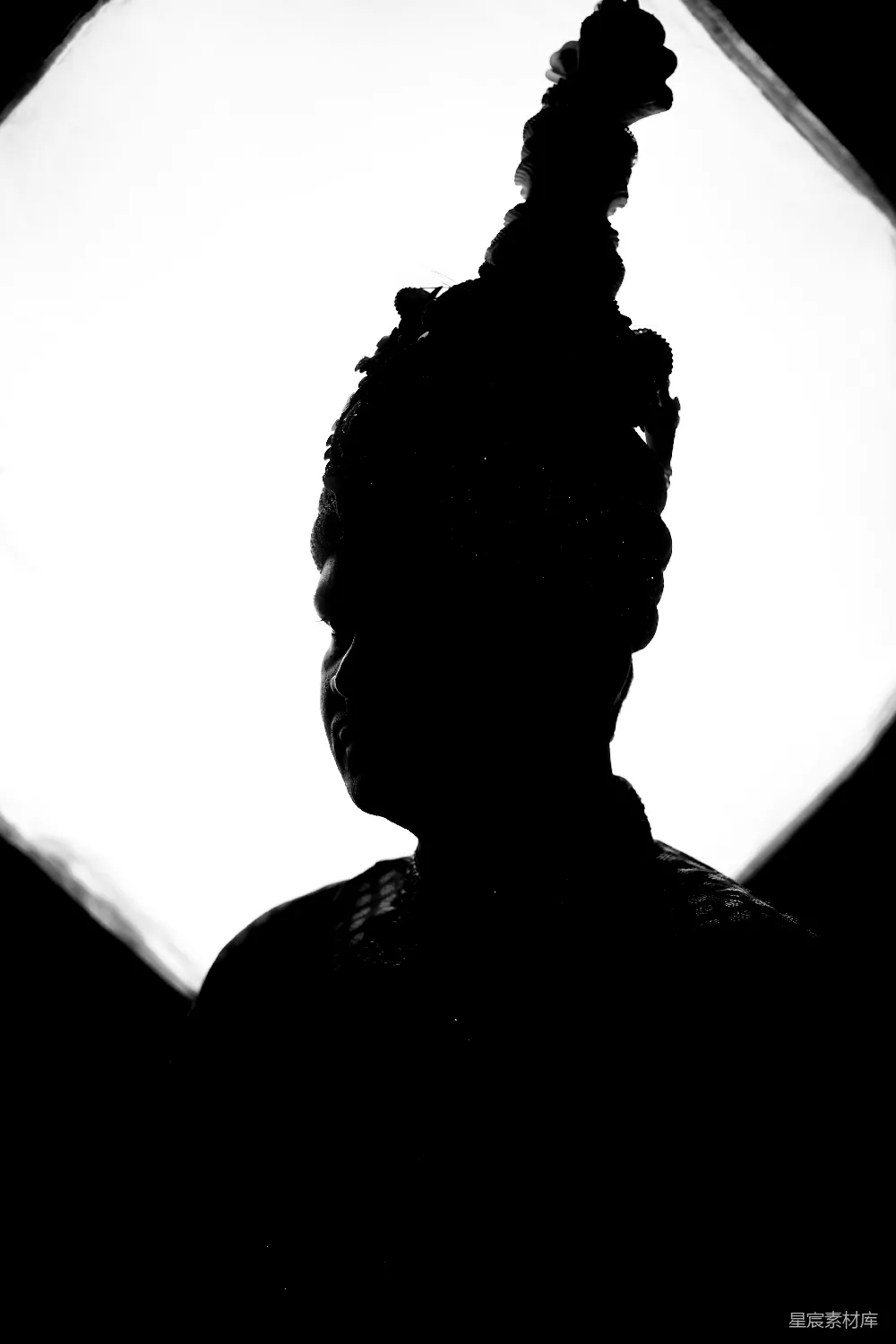 高清摄影 剪影 神秘 人物 黑白 艺术 剪影中的神秘人物