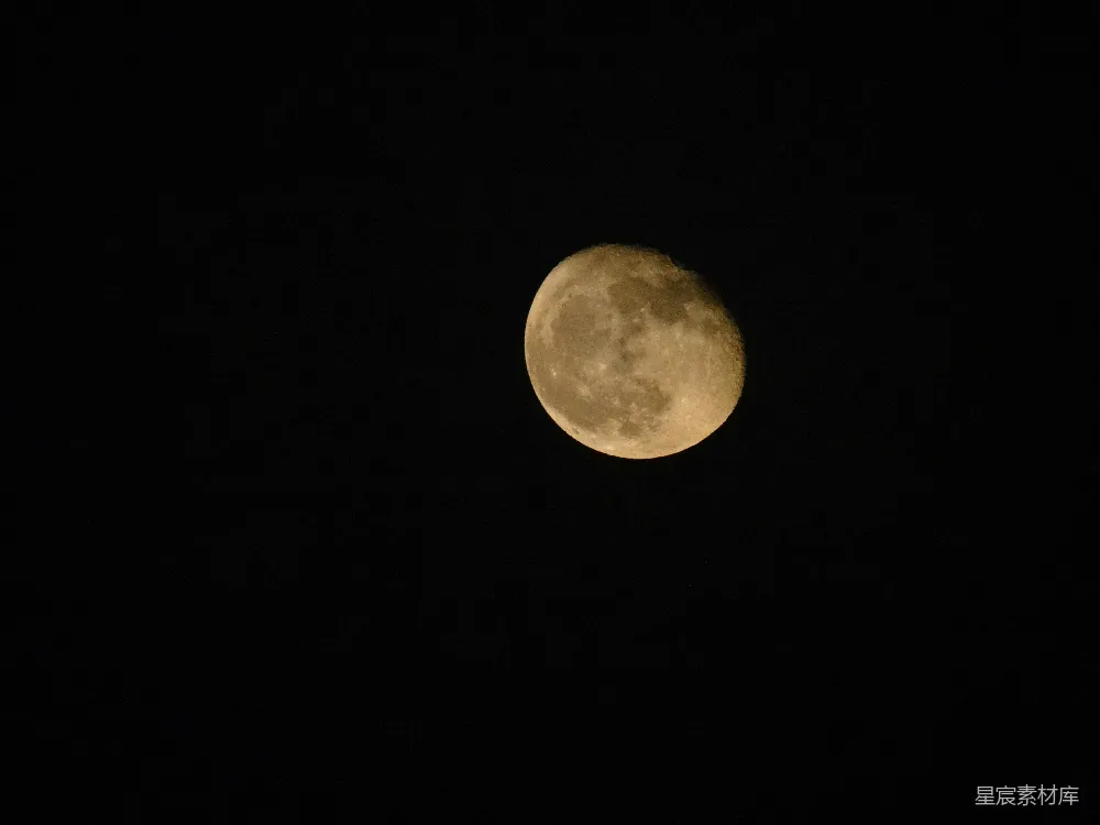 高清摄影 月亮 夜景 宁静 自然 天空 夜空中的圆月