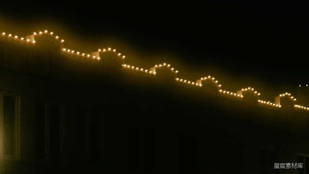 高清摄影 夜景 温暖 灯光 建筑 节日 夜幕下的温暖灯饰