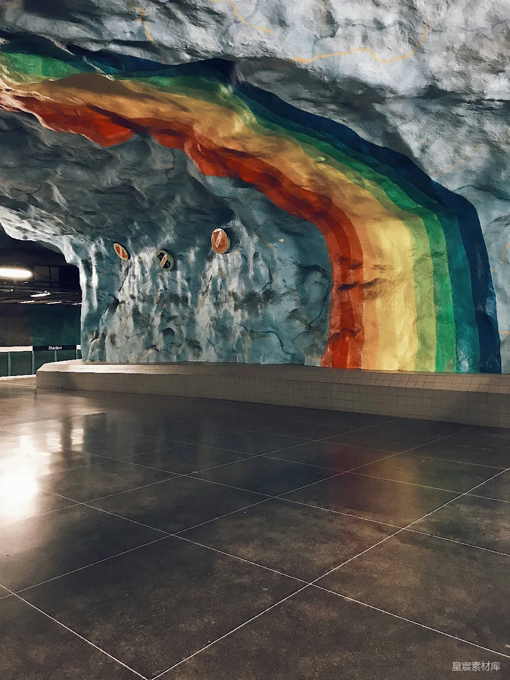 高清摄影 地铁艺术 斯德哥尔摩 艺术隧道 城市文化 地铁装饰 瑞典斯德哥尔摩地铁艺术隧道
