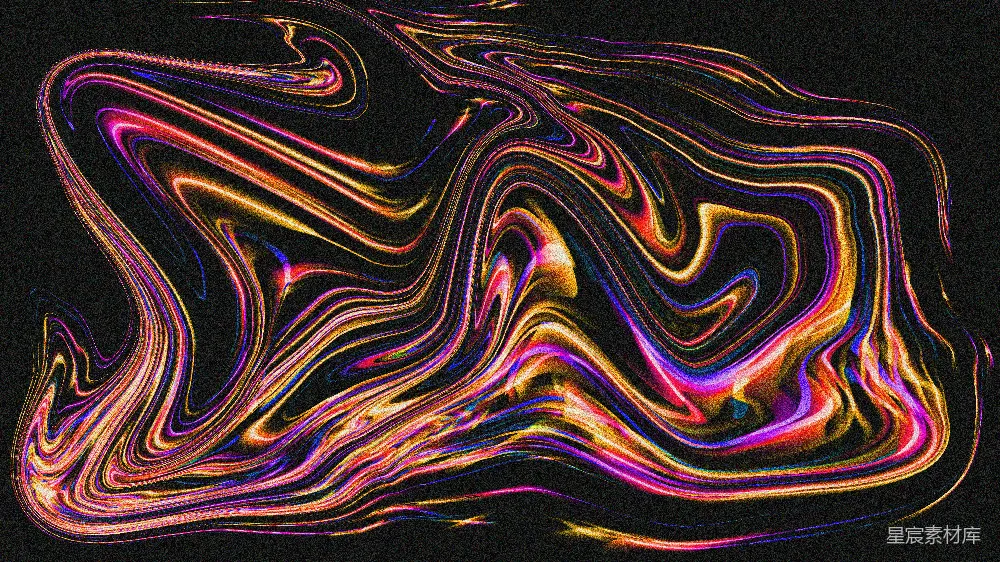 高清摄影 抽象艺术 霓虹线条 现代设计 动感视觉 科技感 动态流动的色彩线条