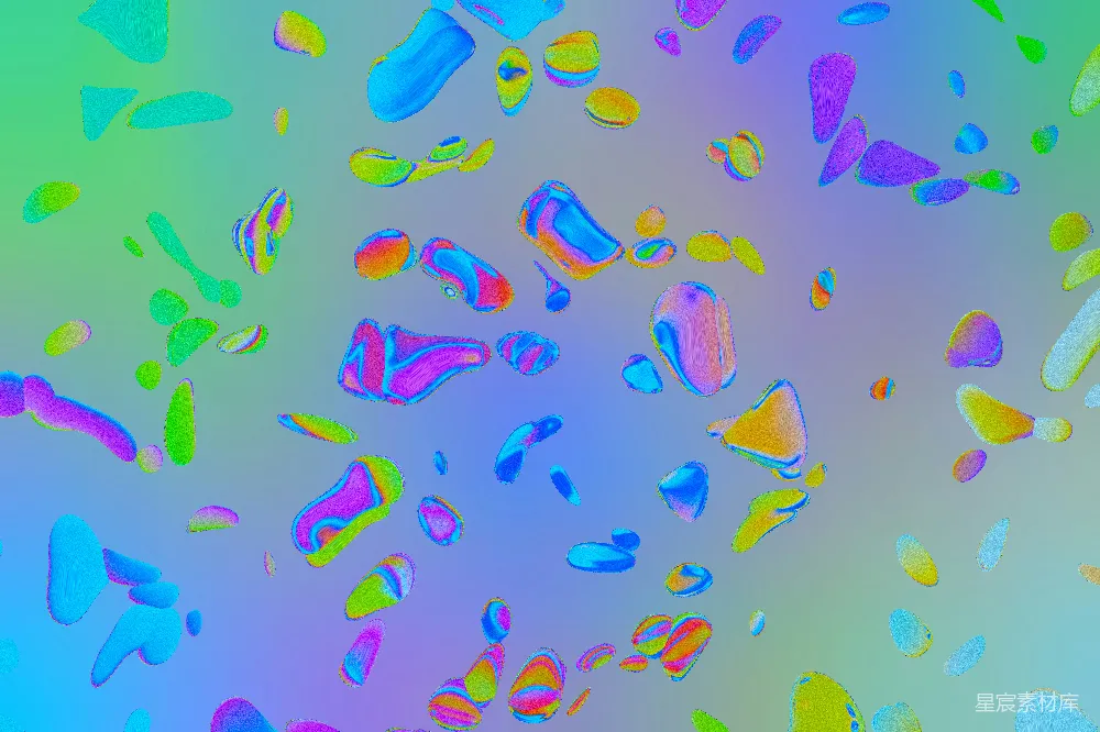 高清摄影 抽象艺术 液滴图案 梦幻风格 创意设计 背景素材 色彩斑斓的液滴背景