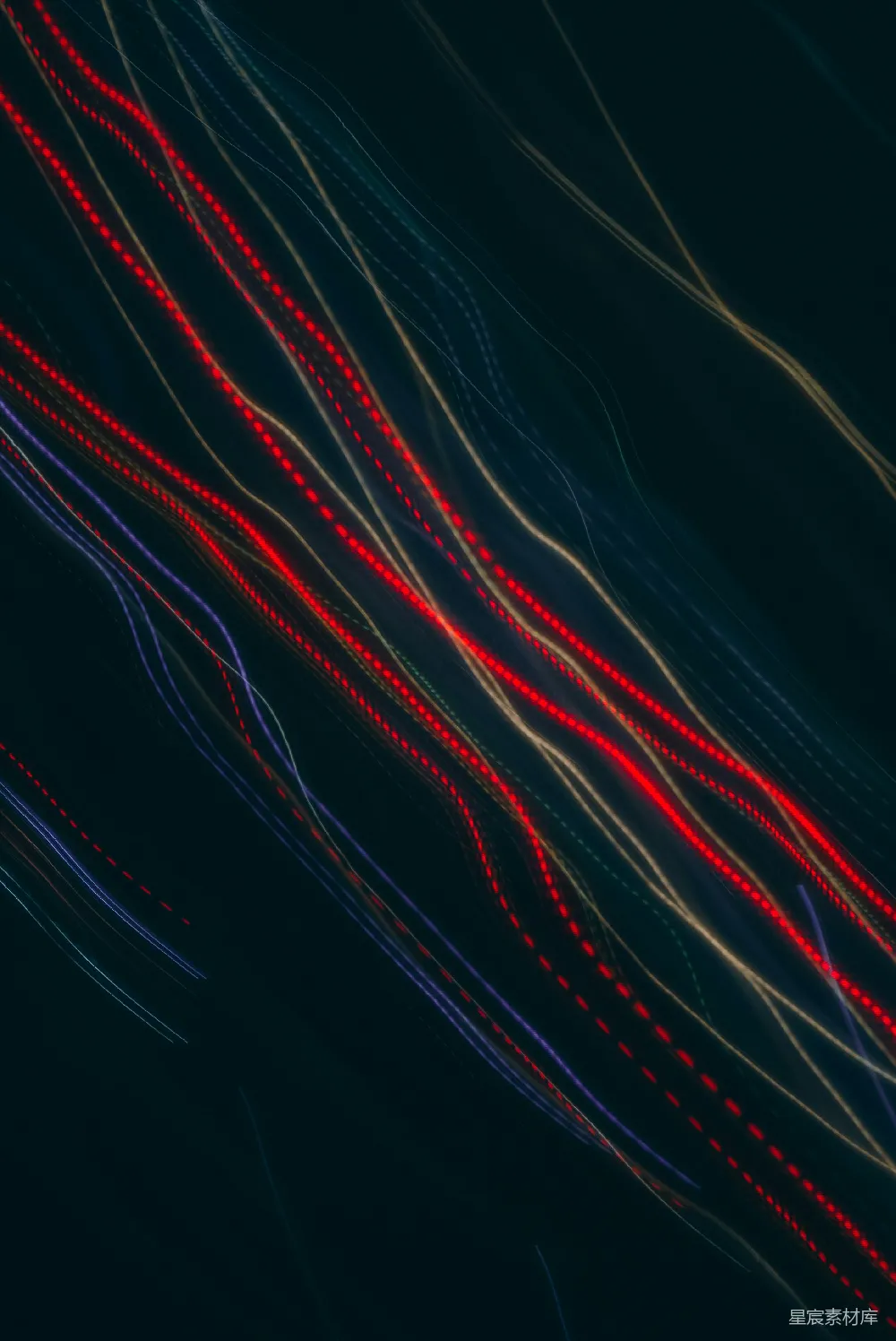 高清摄影 光绘 夜景 抽象艺术 速度感 视觉效果 光绘艺术：夜空中的色彩轨迹