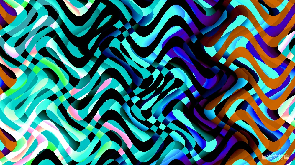 高清摄影 抽象图案 波浪线条 艺术设计 多彩背景 现代风格 波浪交织的抽象图案