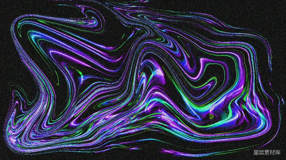 高清摄影 霓虹灯 动态 抽象艺术 夜晚 视觉效果 霓虹流动的波浪