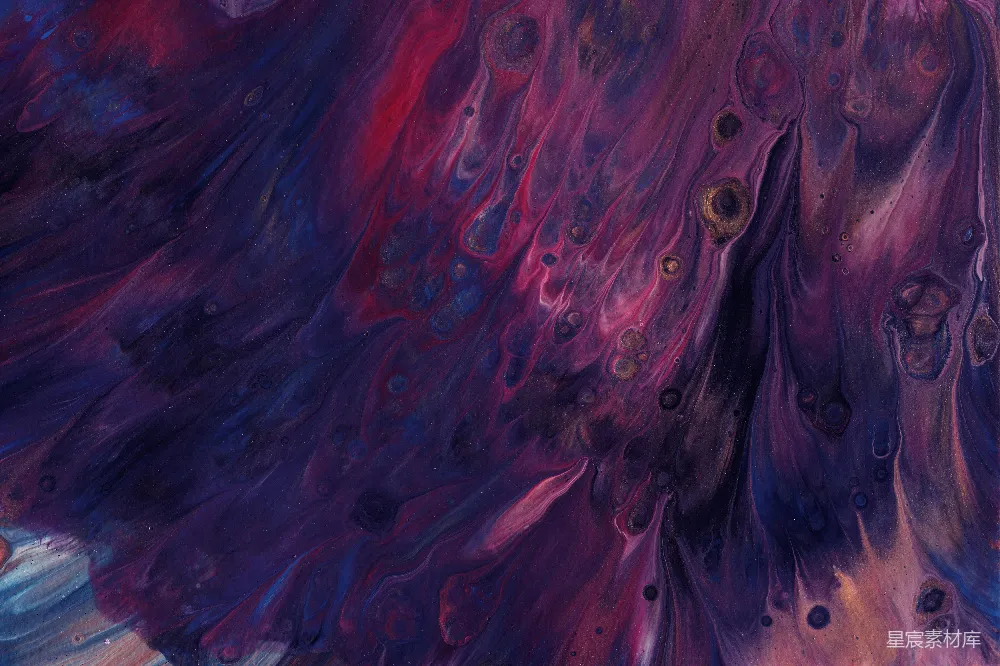 高清摄影 抽象艺术 宇宙 紫色 流动 艺术背景 流动的宇宙：紫红色调的艺术抽象