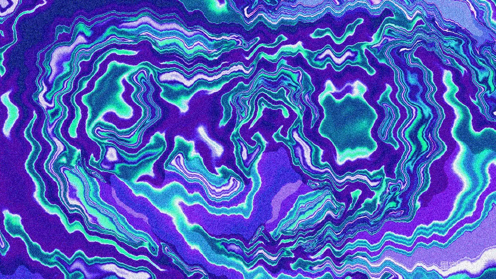 高清摄影 抽象艺术 波浪纹理 紫色 绿色 艺术背景 紫色与绿色的波浪纹理