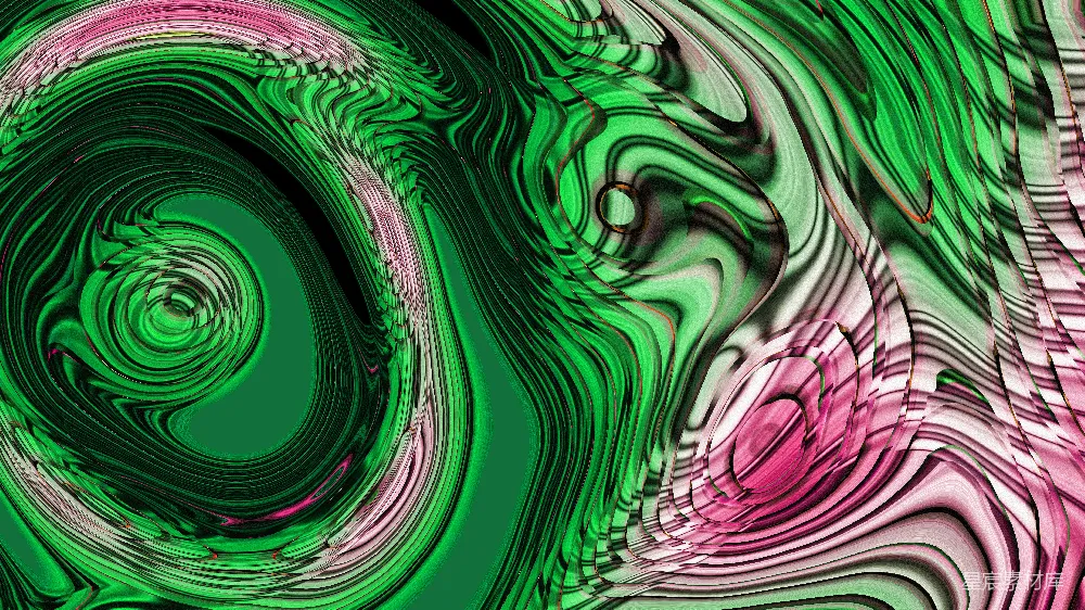 高清摄影 抽象艺术 动态效果 背景图案 现代设计 艺术风格 绿色漩涡动态抽象背景