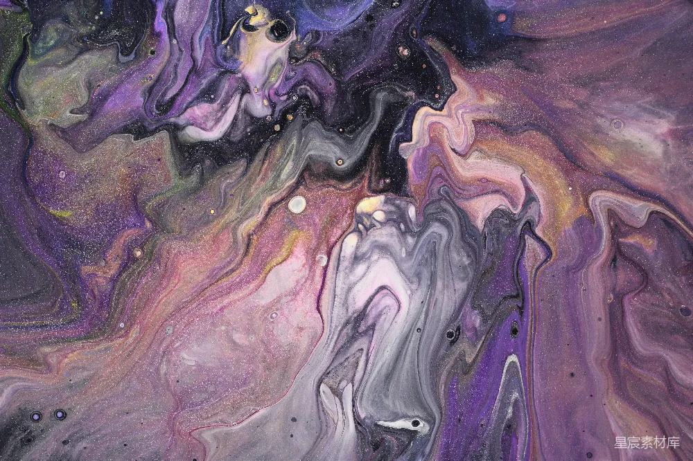 高清摄影 抽象艺术 星空 紫色 流体艺术 艺术背景 紫色星空抽象艺术
