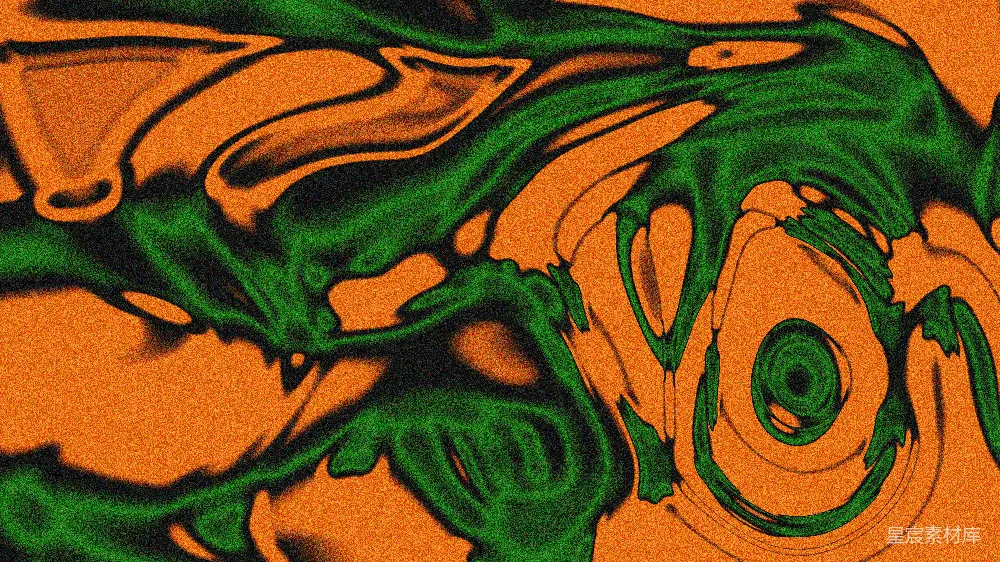 高清摄影 流体艺术 抽象 艺术 现代 视觉艺术 流体艺术中的绿色与橙色