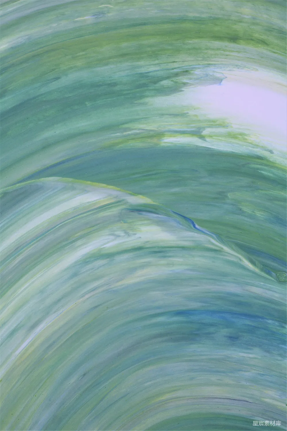 高清摄影 抽象画 绿色 流动 艺术 现代 流动的绿色抽象画