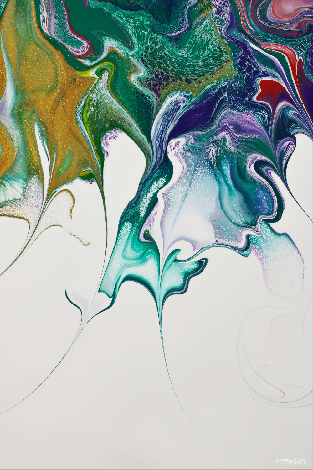高清摄影 抽象艺术 流体艺术 色彩斑斓 现代风格 装饰画 流动的色彩漩涡