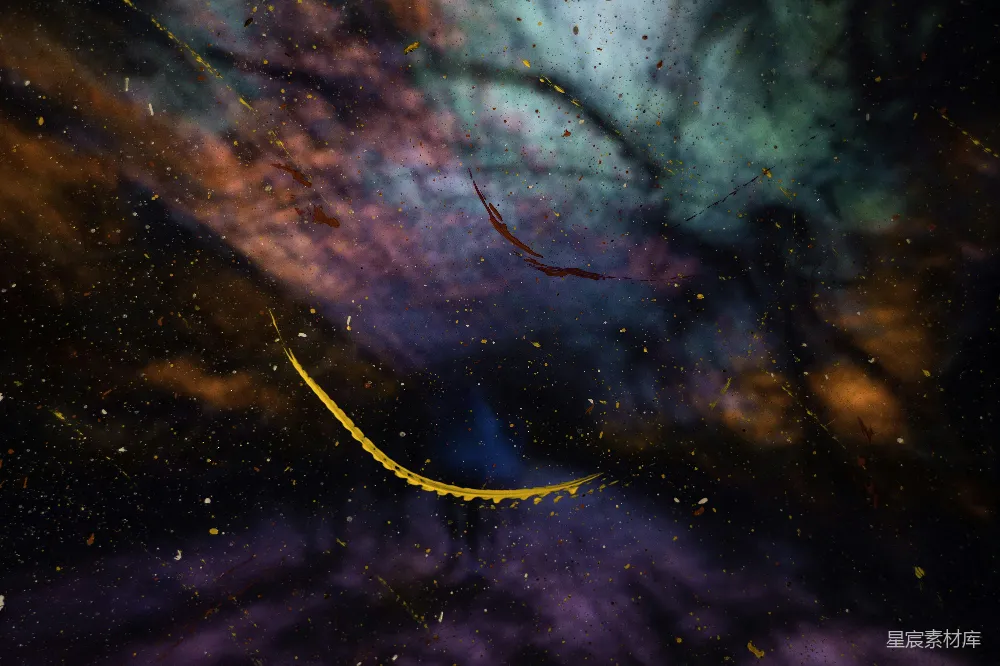 高清摄影 星空 抽象艺术 色彩斑斓 夜空 艺术背景 星空与飞溅的色彩