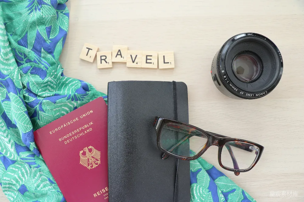 高清摄影 旅行 准备 旅行装备 笔记本 护照 旅行准备