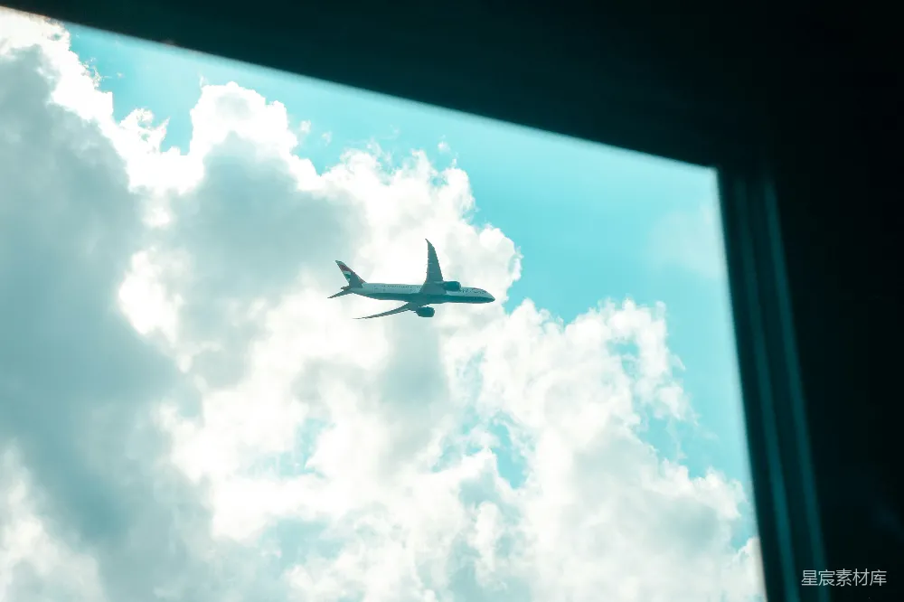 高清摄影 飞机 旅行 天空 云层 窗外 窗外的飞机