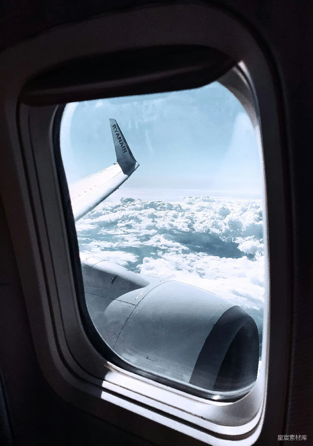 高清摄影 飞机 云海 旅行 天空 航拍 飞机窗外的云海