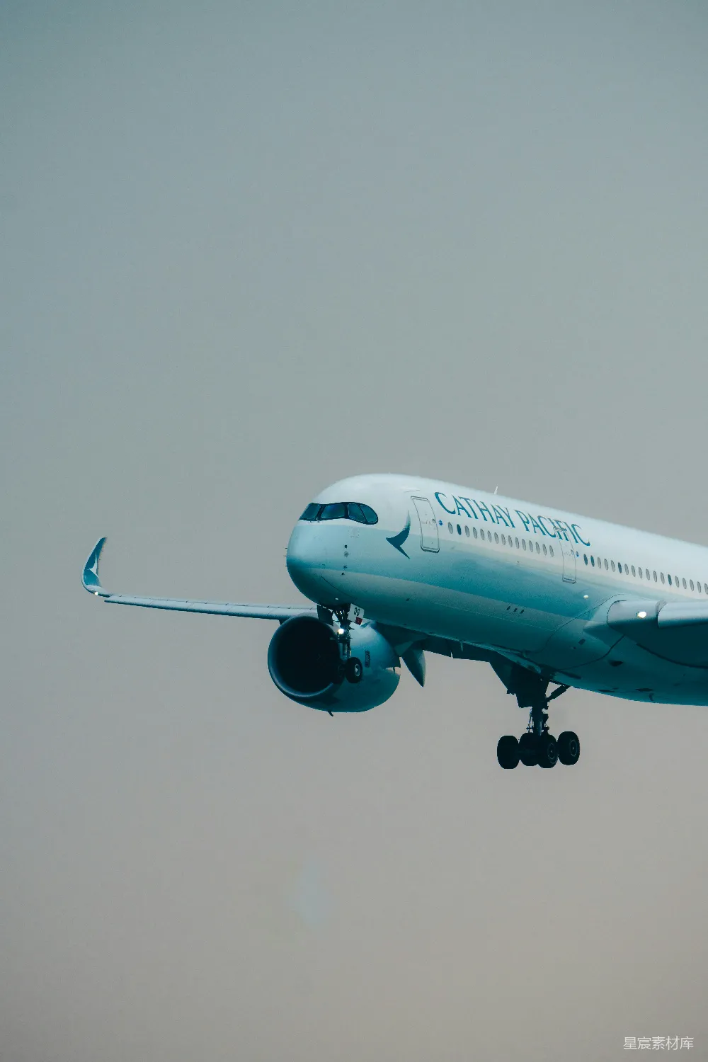 高清摄影 飞机 航空 旅行 天空 现代 空中飞驰的 Cathay Pacific飞机