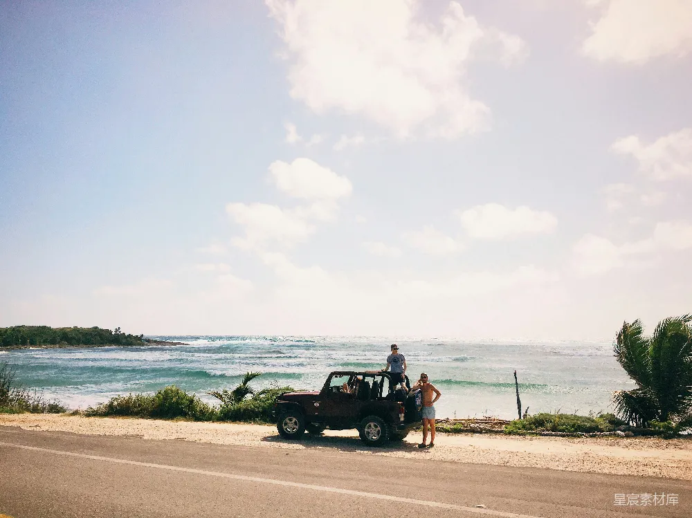高清摄影 海滩 公路 旅行 自然 休闲 海边公路旅行