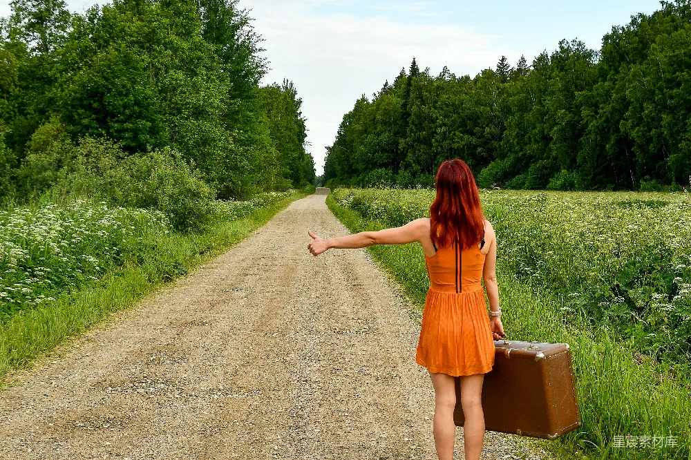 高清摄影 旅行 自由 自然 孤独 乡村 孤独旅人