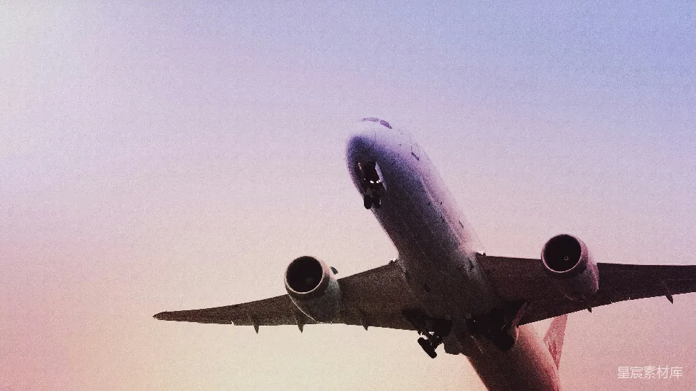 高清摄影 飞机 夕阳 旅行 飞行 天空 夕阳下的飞机