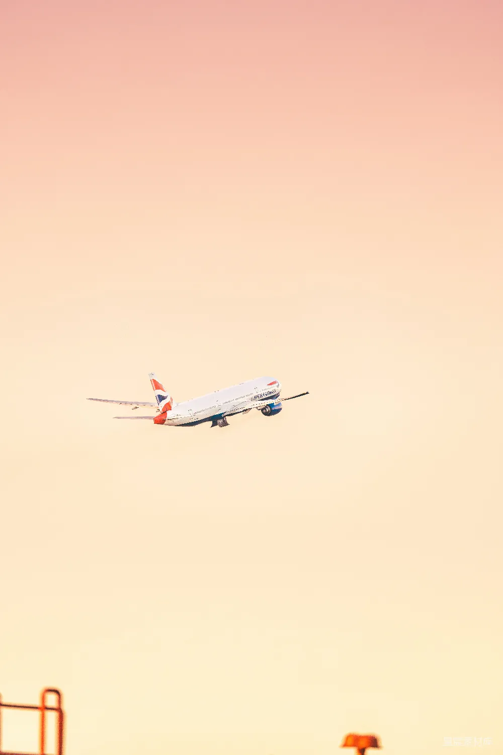 高清摄影 飞机 夕阳 天空 旅行 风景 夕阳下的飞机